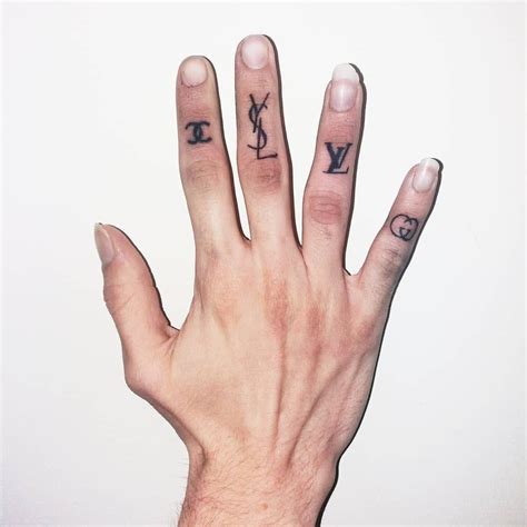 lv tattoo on finger|Louis vuitton finger tattoo .